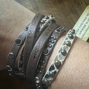 CUFF BRACELET with uplifting messages